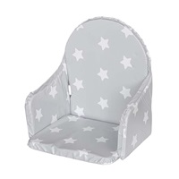 Vložka do dřevěných jídelních židliček typu New Baby Victory šedá hvězdičky bílé