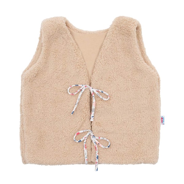 Dívčí bavlněná chlupatá vesta New Baby For Girls