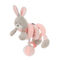 Hračka na postýlku Spirála Baby Mix králík růžový
