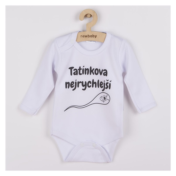 Body s potiskem New Baby Tatínkova nejrychlejší