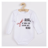 Body s potiskem New Baby Viac vlasov než ocko