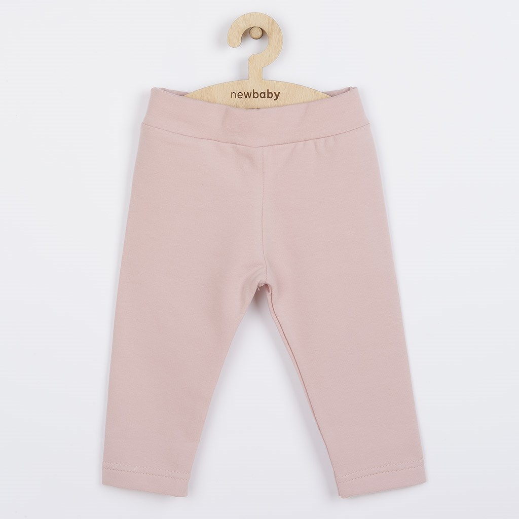 Kojenecké bavlněné legíny New Baby Leggings světle růžové