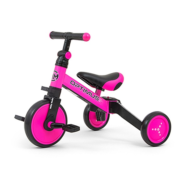 Dětská tříkolka 3v1 Milly Mally Optimus pink