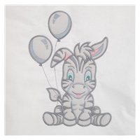 3-dílné ložní povlečení New Baby Zebra exclusive 100/135 bílo-šedé