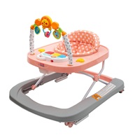 Dětské chodítko se silikonovými kolečky New Baby Forest Kingdom Pink
