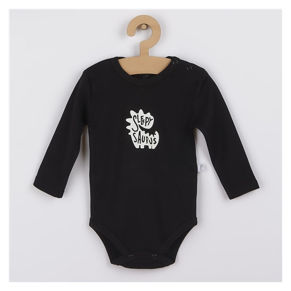 Kojenecké body s dlouhým rukávem Koala Magic Animals černé