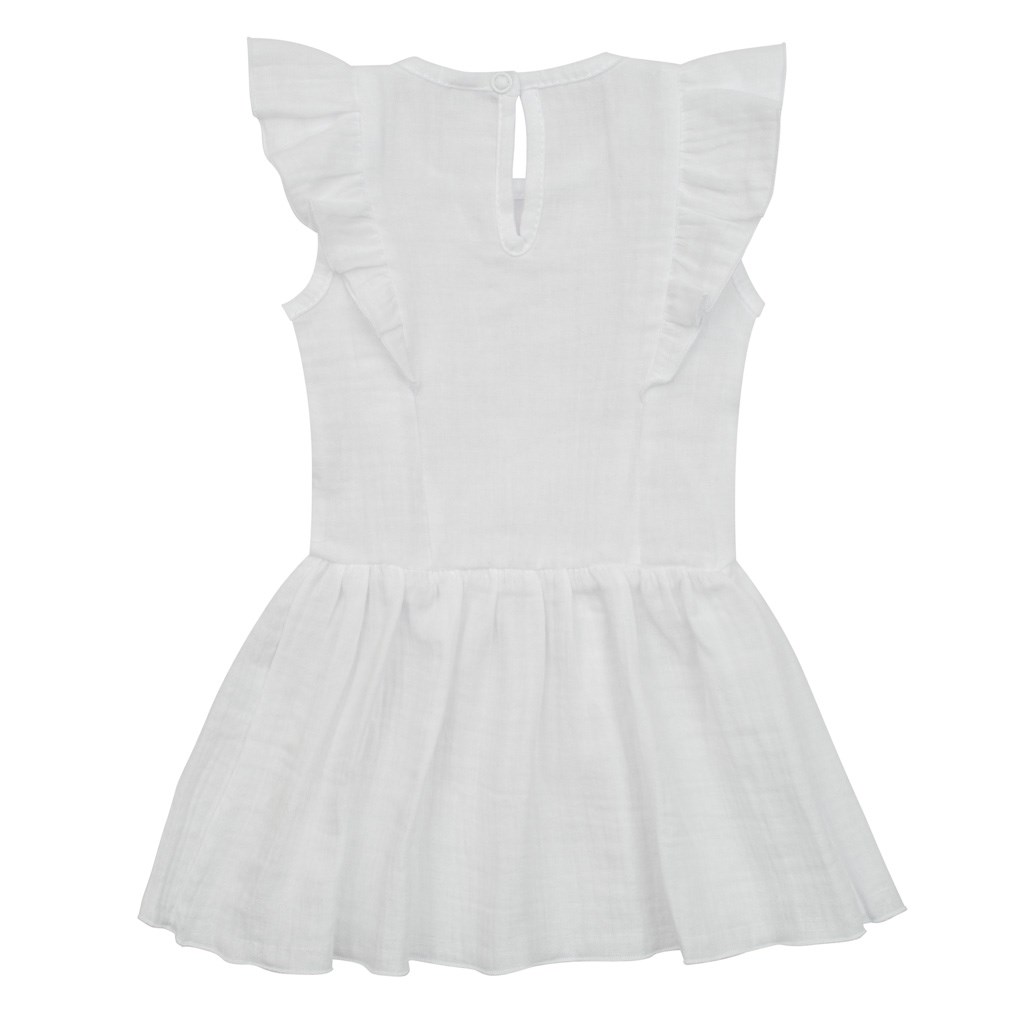 Kojenecké mušelínové šaty New Baby Summer Nature Collection bílé