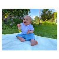 Kojenecká mušelínová soupravička New Baby Summer Nature Collection tmavě modrá