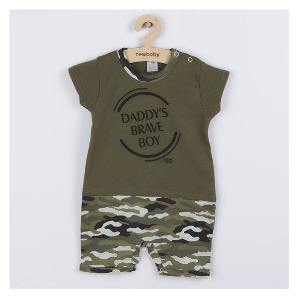 Kojenecký letní overal New Baby Army boy