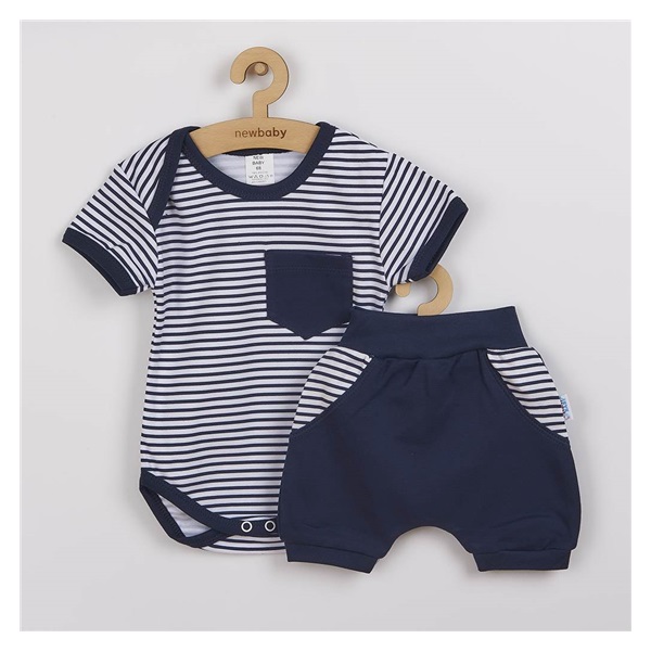 2-dílná letní bavlněná souprava New Baby Perfect Summer modrá
