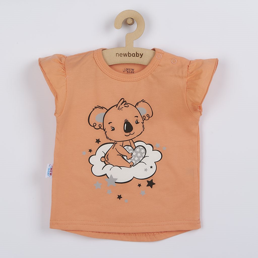 Dětské letní pyžamko New Baby Dream lososové - 1