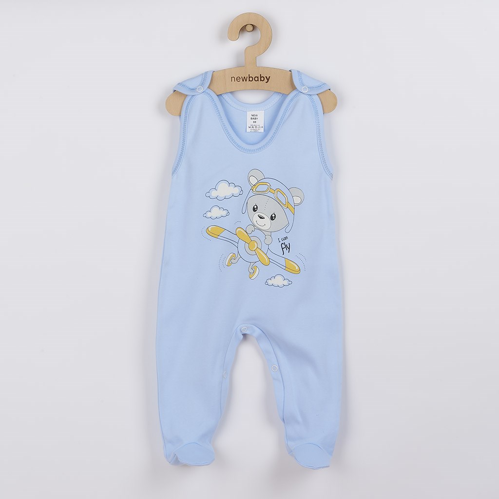 Kojenecké dupačky New Baby Teddy pilot modré, Velikost: 80 (9-12m)