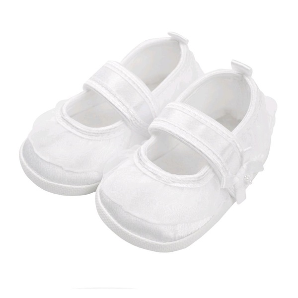 Kojenecké capáčky New Baby saténové bílé 6-12 m