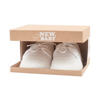 Kojenecké capáčky tenisky New Baby bílé 3-6 m