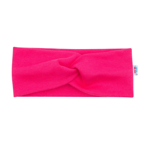 Kojenecká čelenka New Baby Style tmavě růžová 40,5 cm