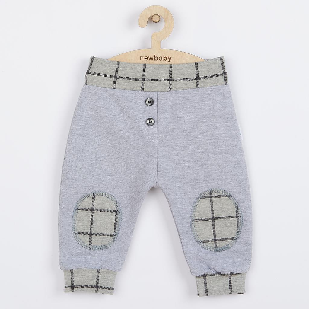 Kojenecké bavlněné tepláčky New Baby Cool šedé