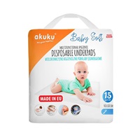 Jednorázové hygienické podložky Akuku Baby Soft 40x60cm 15ks