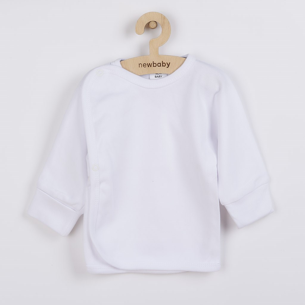 Kojenecká košilka s bočním zapínáním New Baby bílá, Velikost: 50