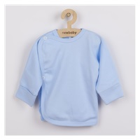 Kojenecká košilka s bočním zapínáním New Baby světle modrá