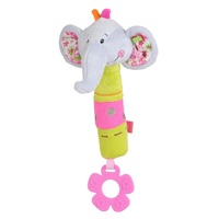 Plyšová pískací hračka s kousátkem Baby Ono sloník