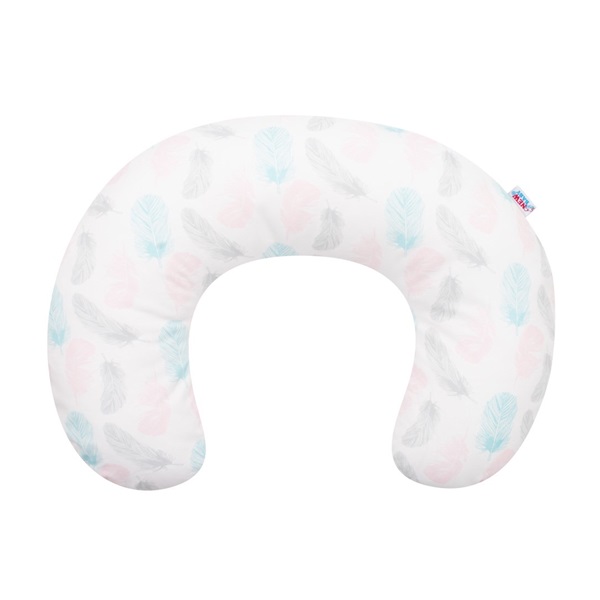 Kojící polštář New Baby Pírka růžová