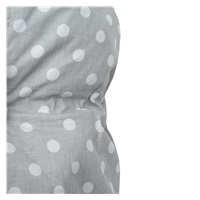 Klasická šněrovací zavinovačka New Baby Vafle šedá s bílými puntíky