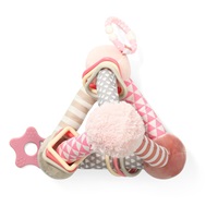 Edukační hračka Baby Ono pyramida Tiny Yoga pink