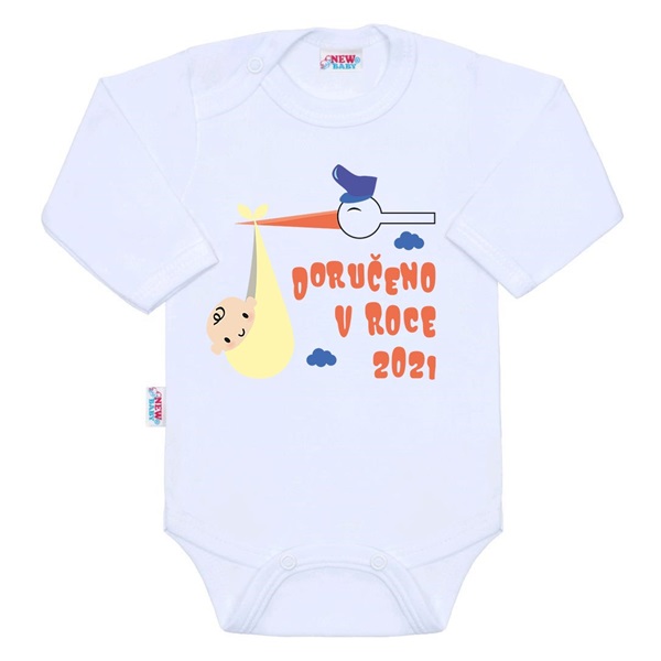 Body s potiskem New Baby Doručeno v roce 2021