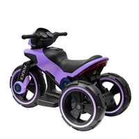 Dětská elektrická motorka Baby Mix POLICE fialová