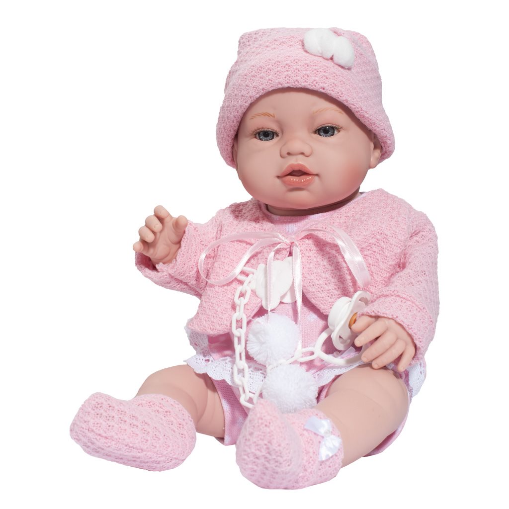 Luxusní dětská panenka - miminko Berbesa Nela 43cm