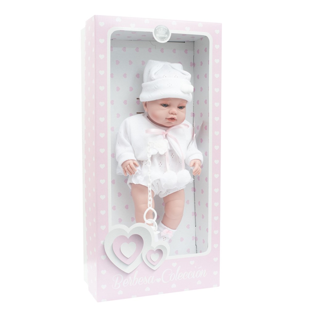 Luxusní dětská panenka-miminko Berbesa Terezka 43cm