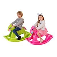 Houpací koník plastový BAYO 92 cm růžový