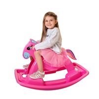 Houpací koník plastový BAYO 92 cm růžový