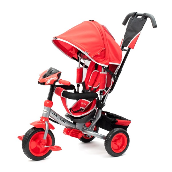 Dětská tříkolka s LED světly Baby Mix Lux Trike červená