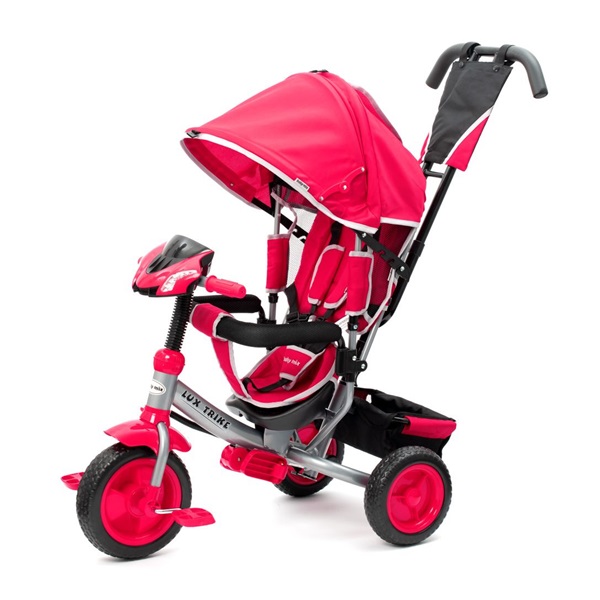 Dětská tříkolka s LED světly Baby Mix Lux Trike růžová