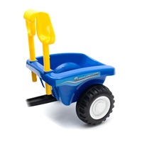 Dětské odrážedlo traktor s vlečkou a nářadím Baby Mix New Holland modrý