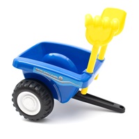 Dětské odrážedlo traktor s vlečkou a nářadím Baby Mix New Holland modrý