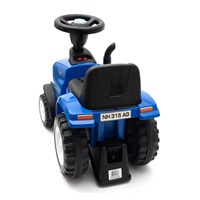 Dětské odrážedlo traktor s vlečkou a nářadím Baby Mix New Holland modrý