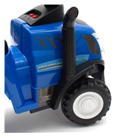 Dětské odrážedlo traktor s vlečkou a nářadím Baby Mix New Holland modrý