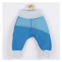 Softshellové kojenecké kalhoty New Baby modré