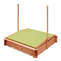 Dětské dřevěné pískoviště se stříškou NEW BABY 120x120 cm zelené