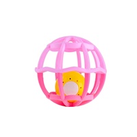 Interaktivní svítící a hrající chrastítko Balónek Baby Mix růžové