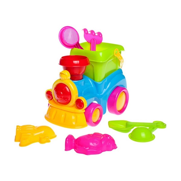 Hračky na písek Baby Mix mašinka 8 ks
