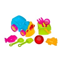 Hračky na písek Baby Mix  mašinka 8 ks
