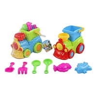 Hračky na písek Baby Mix  mašinka 8 ks