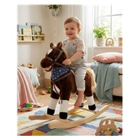 Houpací koník s melodií a šátkem Baby Mix Baron