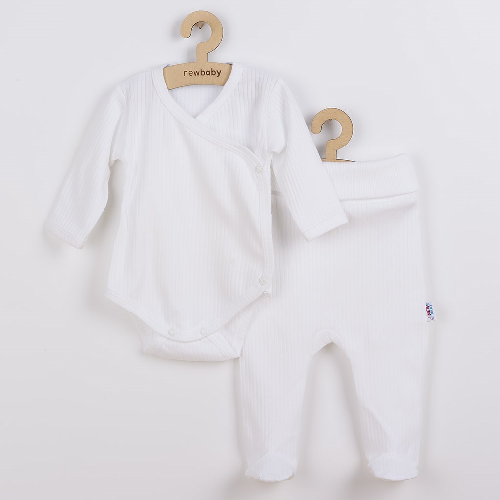 2-dílná kojenecká souprava New Baby Practical bílá kluk, Velikost: 56 (0-3m)