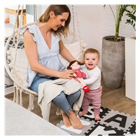 Pěnové puzzle 30x30 cm 10 ks Baby Ono písmenka šedé