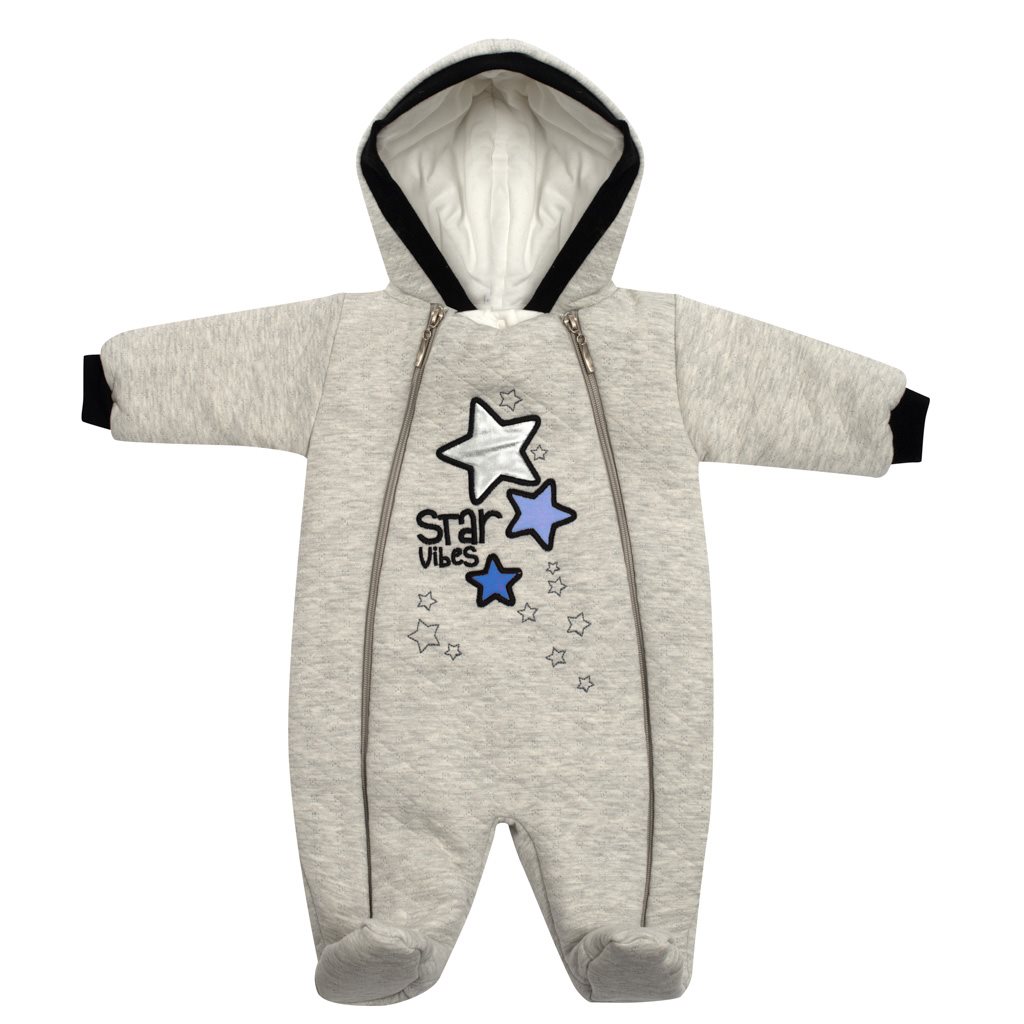 Zimní kojenecká kombinéza s kapucí Koala Star Vibes modrá vel. 80 (9-12m)