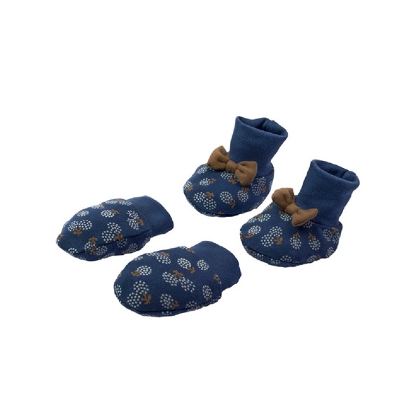 Kojenecký bavlněný set-capáčky a rukavičky Nicol Sonia